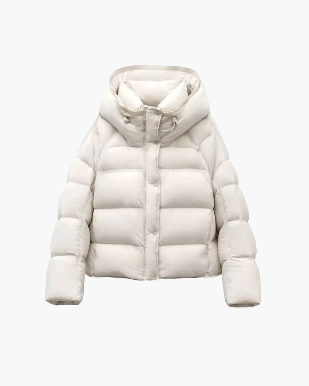 Alina Women's Hooded Puffer Jacket - Short Cotton Padded Winter Coat - Image 11