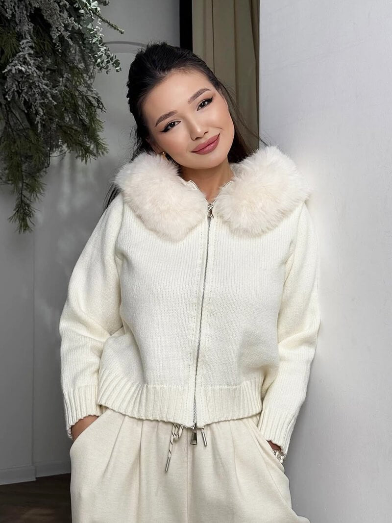 Alison faux fur Jacket - Women's Fall and Winter Outerwear - Image 15