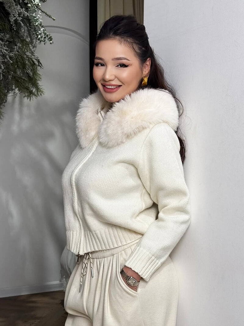 Alison faux fur Jacket - Women's Fall and Winter Outerwear - Image 17