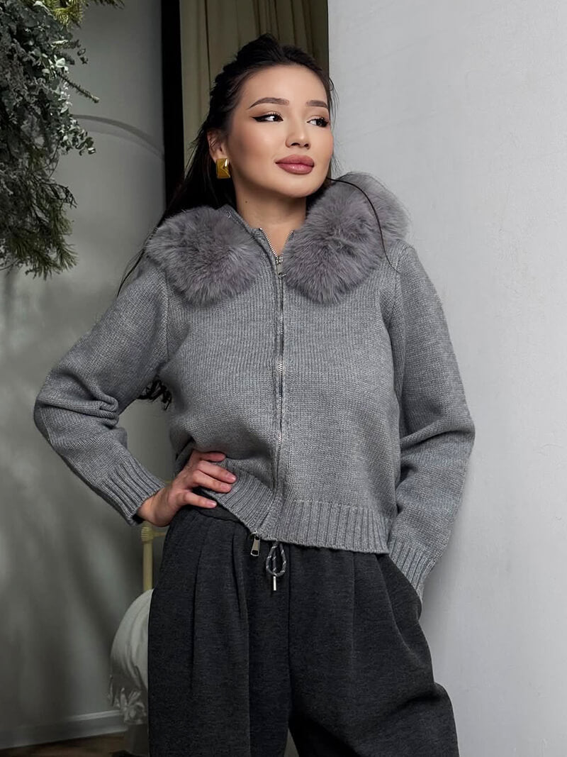 Alison faux fur Jacket - Women's Fall and Winter Outerwear - Image 16