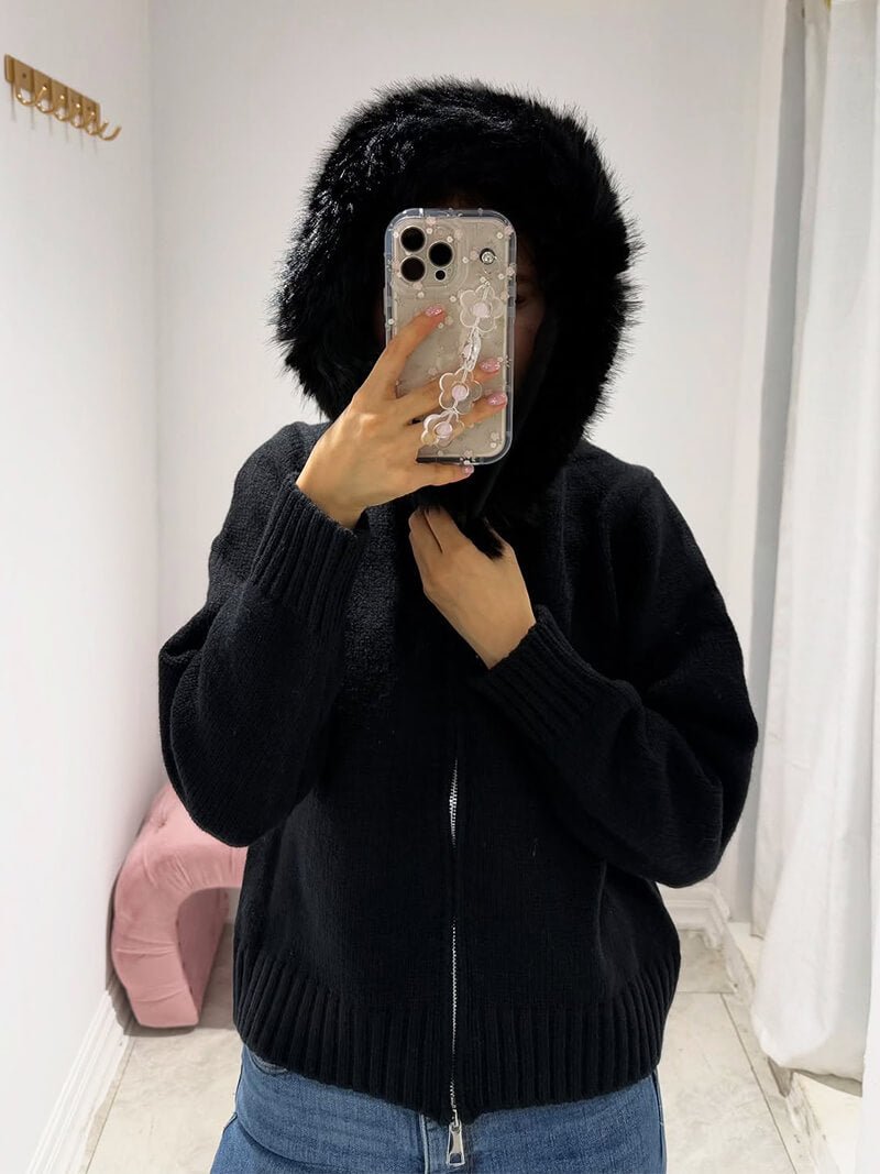 Alison faux fur Jacket - Women's Fall and Winter Outerwear - Image 9