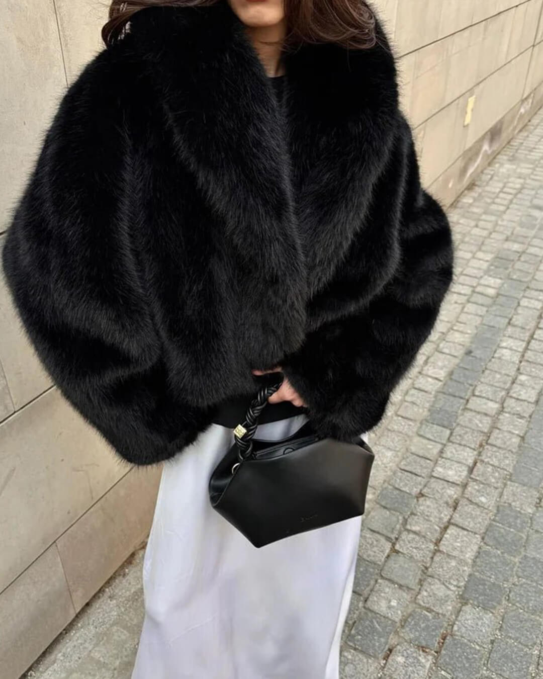 Adelheid Faux Fur Coat - Women's Fall and Winter Outerwear - Image 3