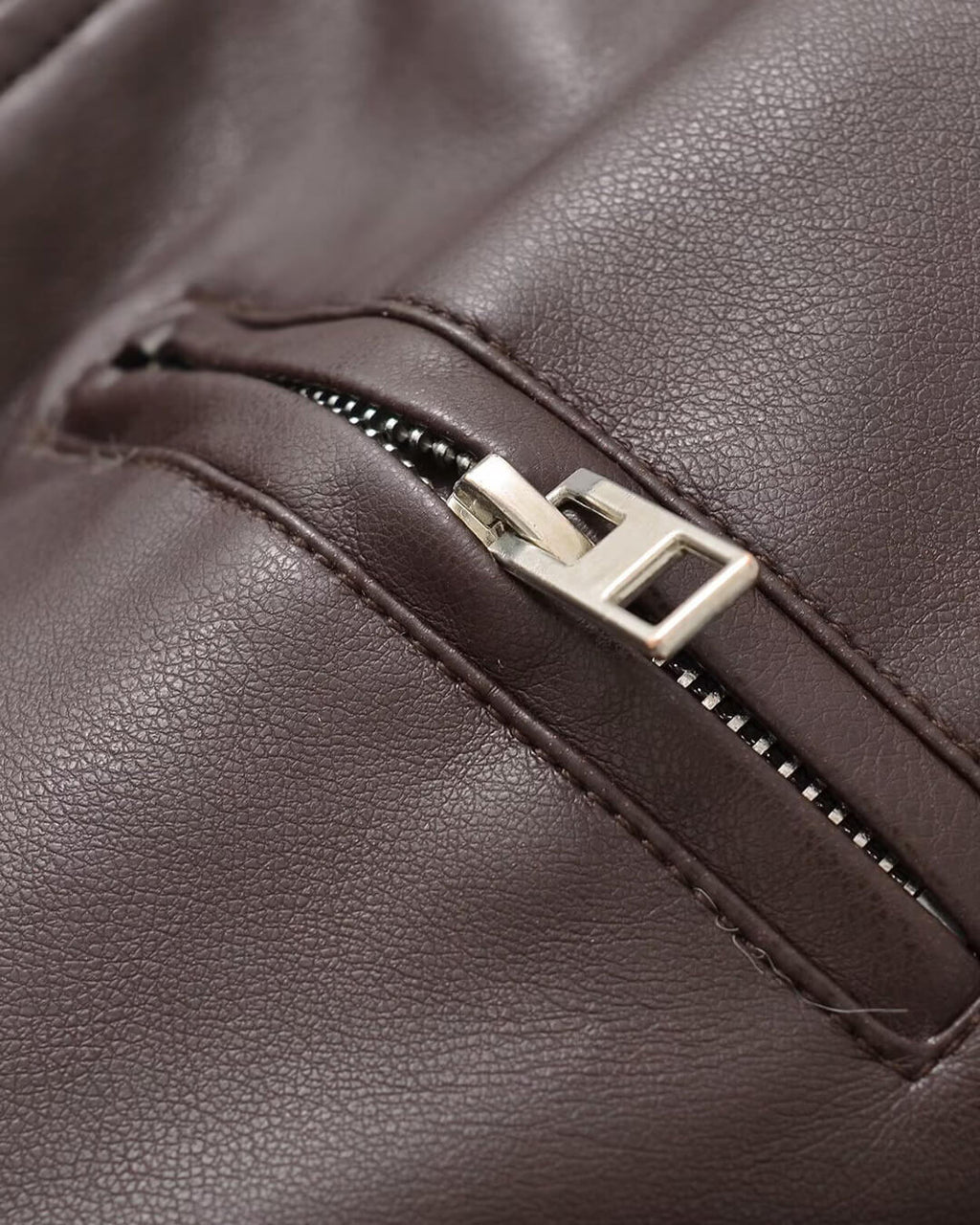 Arabella Faux Leather Bomber Jacket - Women's Fall and Winter Outerwear - Image 4