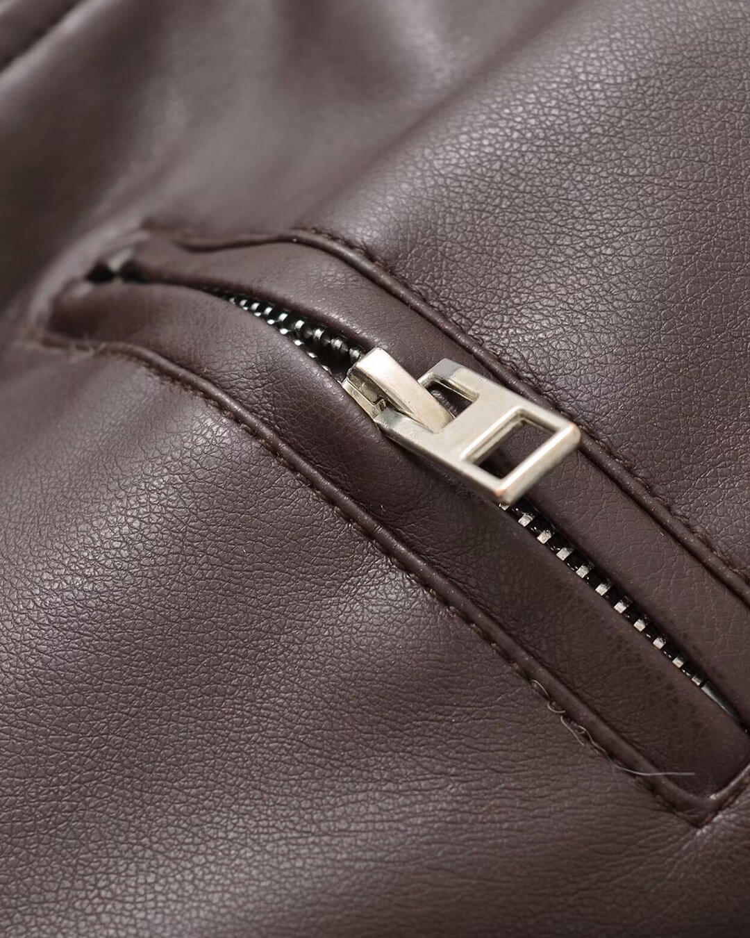Arabella Faux Leather Bomber Jacket - Women's Fall and Winter Outerwear - Image 4