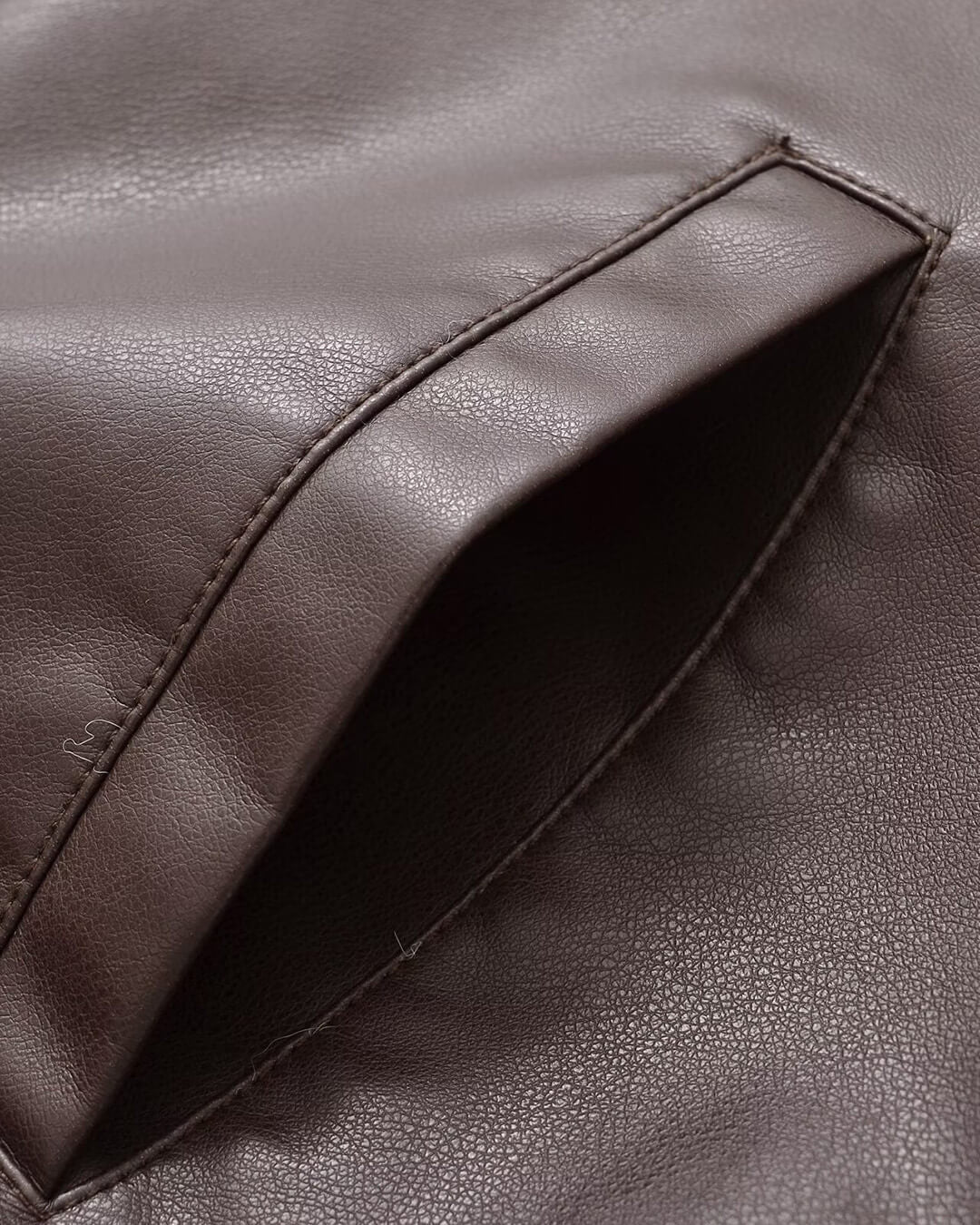 Arabella Faux Leather Bomber Jacket - Women's Fall and Winter Outerwear - Image 5