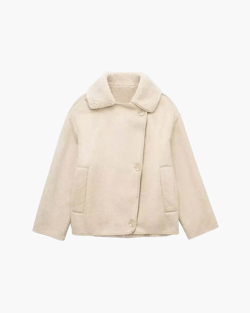 Arianne Sherpa Faux Leather Jacket - Women's Fall and Winter Outerwear