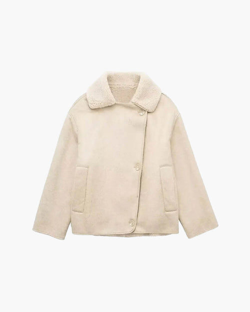 Arianne Sherpa Faux Leather Jacket - Women's Fall and Winter Outerwear
