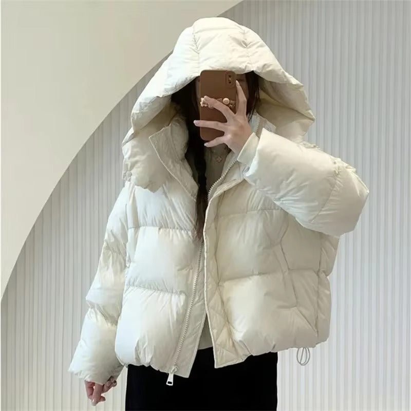 Adaure Women's Thick Hooded Puffer Jacket - Winter Padded Coat - Image 6
