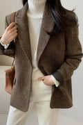 Belle Oversized Blazer Women - Loose Fit Notched Collar Casual Jacket - Image 2