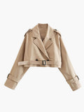 Blair Cropped Trenchcoat - Women's Fall and Winter Outerwear