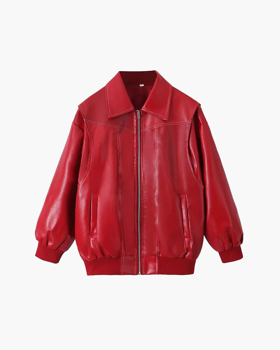 Marina Zip-Up Bomber Jacket - Women's Everyday Outerwear - Image 6