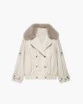 Camille Trench Coat with Faux Fur - Women's Fall and Winter Outerwear