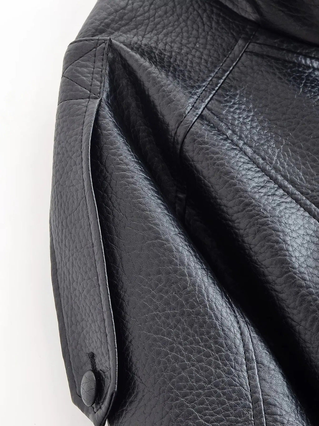 Carla Women's Asymmetrical Faux Leather Jacket - Relaxed Fit Moto Biker Jacket - Image 18