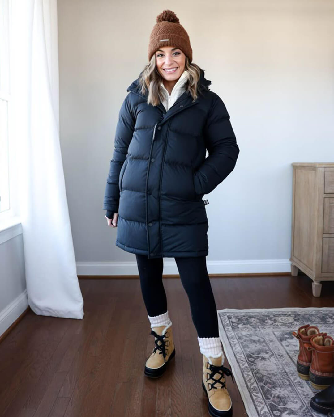Carlyn Hooded Parka Jacket - Women's Fall and Winter Outerwear - Image 2