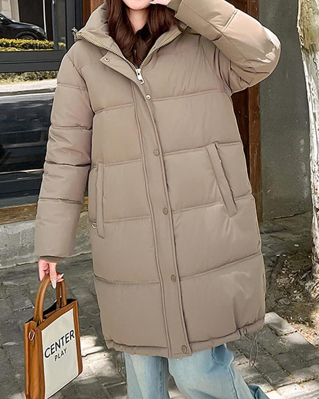 Carlyn Hooded Parka Jacket - Women's Fall and Winter Outerwear - Image 5