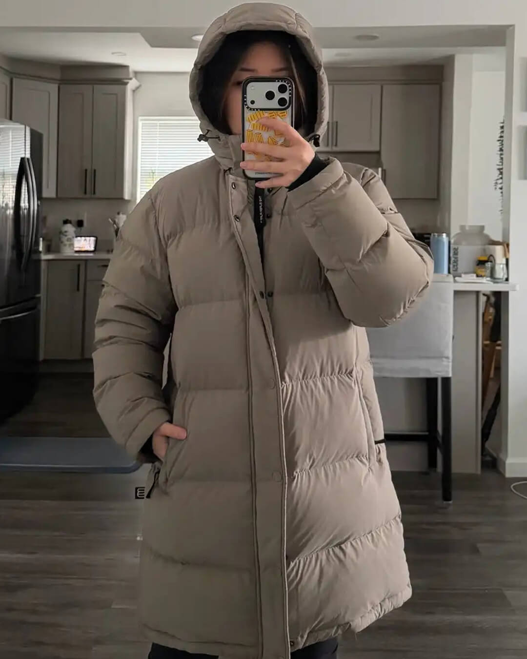 Carlyn Hooded Parka Jacket - Women's Fall and Winter Outerwear - Image 6
