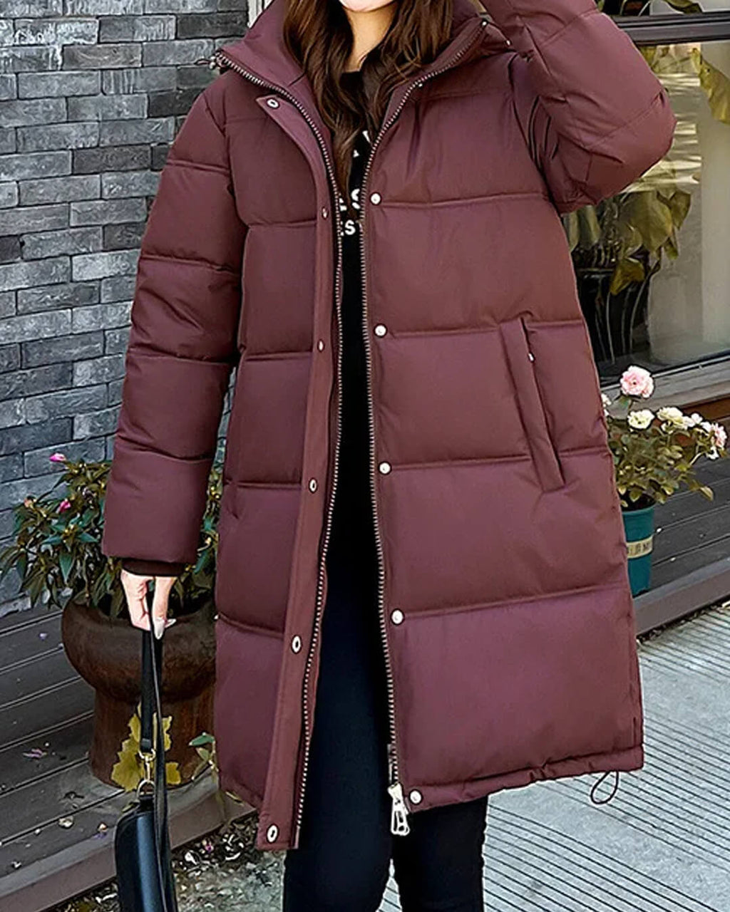Carlyn Hooded Parka Jacket - Women's Fall and Winter Outerwear - Image 10