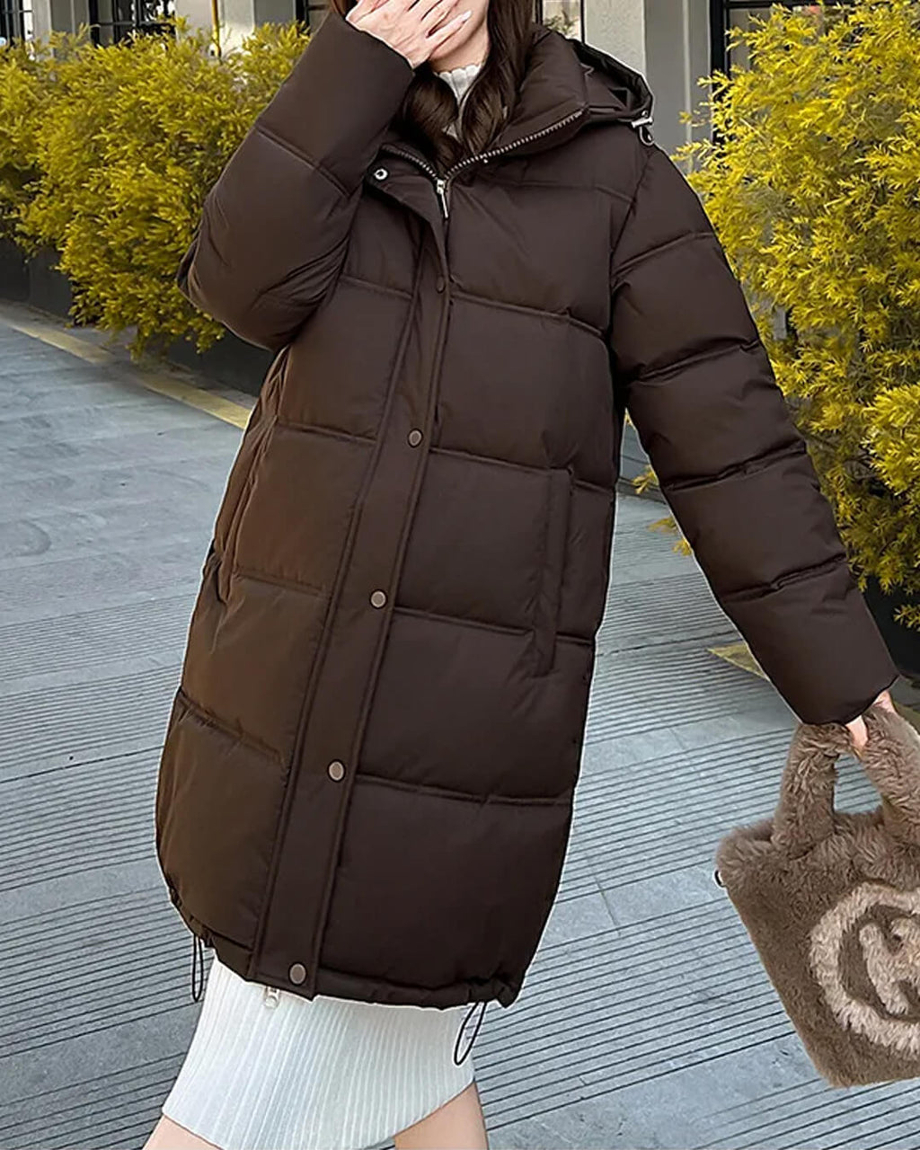 Carlyn Hooded Parka Jacket - Women's Fall and Winter Outerwear - Image 7