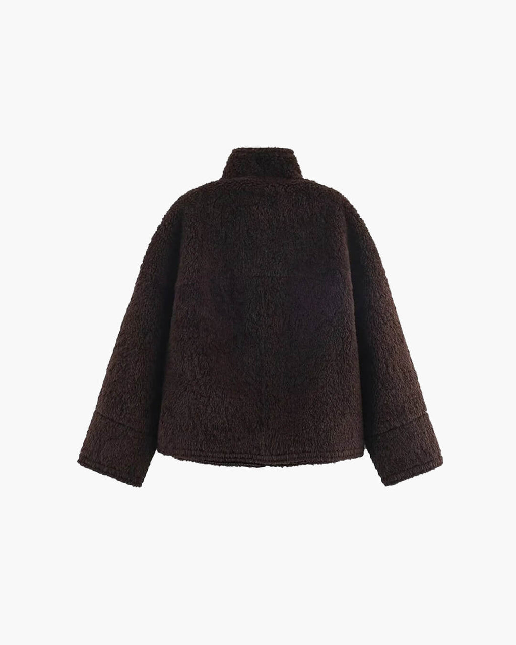 Carol Stand Collar Faux Fur Jacket - Women's Fall and Winter Outerwear - Image 5