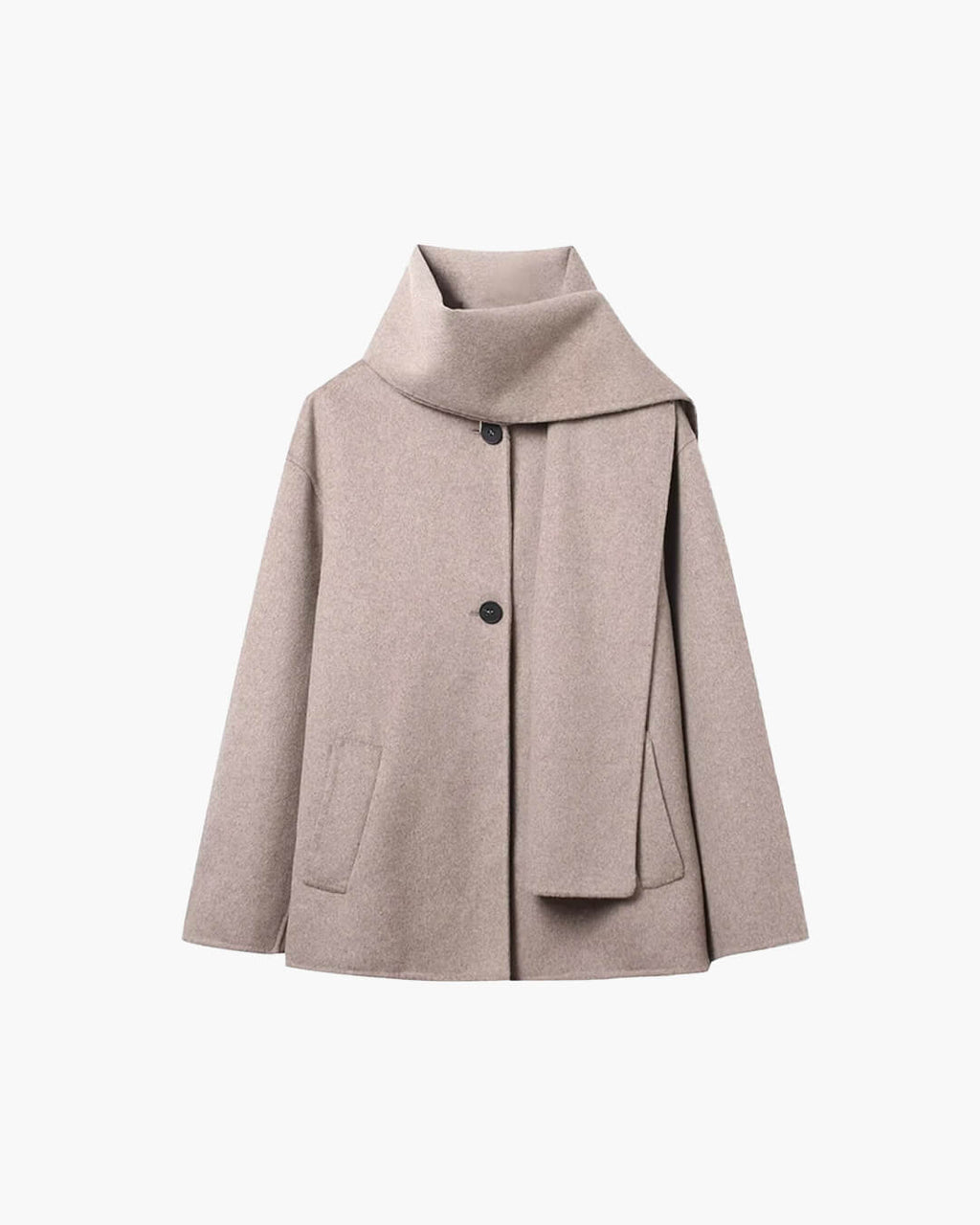 Cecille Coat with Scarf - Women's Fall and Winter Outerwear