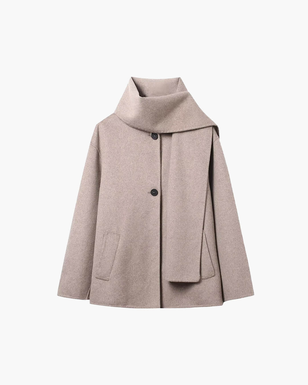 Cecille Coat with Scarf - Women's Fall and Winter Outerwear