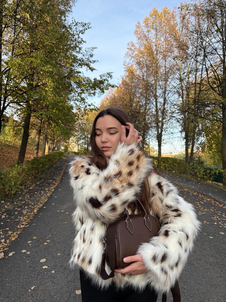 Celeste Leopard Faux Fur Coat - Women's Fall and Winter Outerwear - Image 5