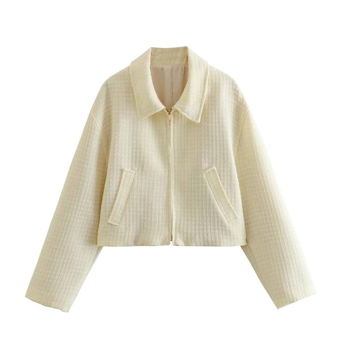 Ciara Collared Boucle Jacket - Women's Fall and Winter Outerwear - Image 9