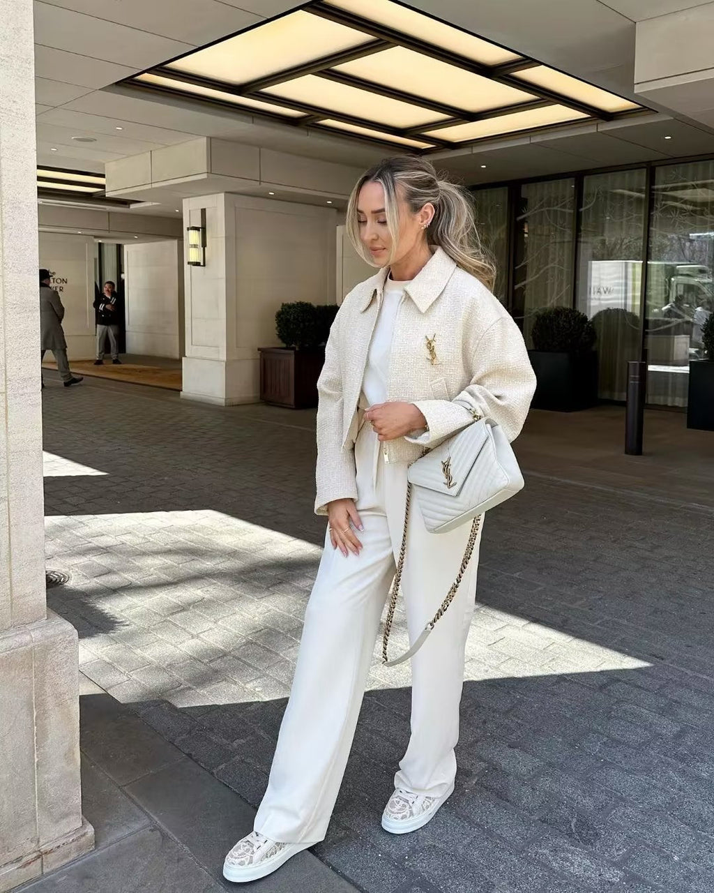 Ciara Collared Boucle Jacket - Women's Fall and Winter Outerwear - Image 7