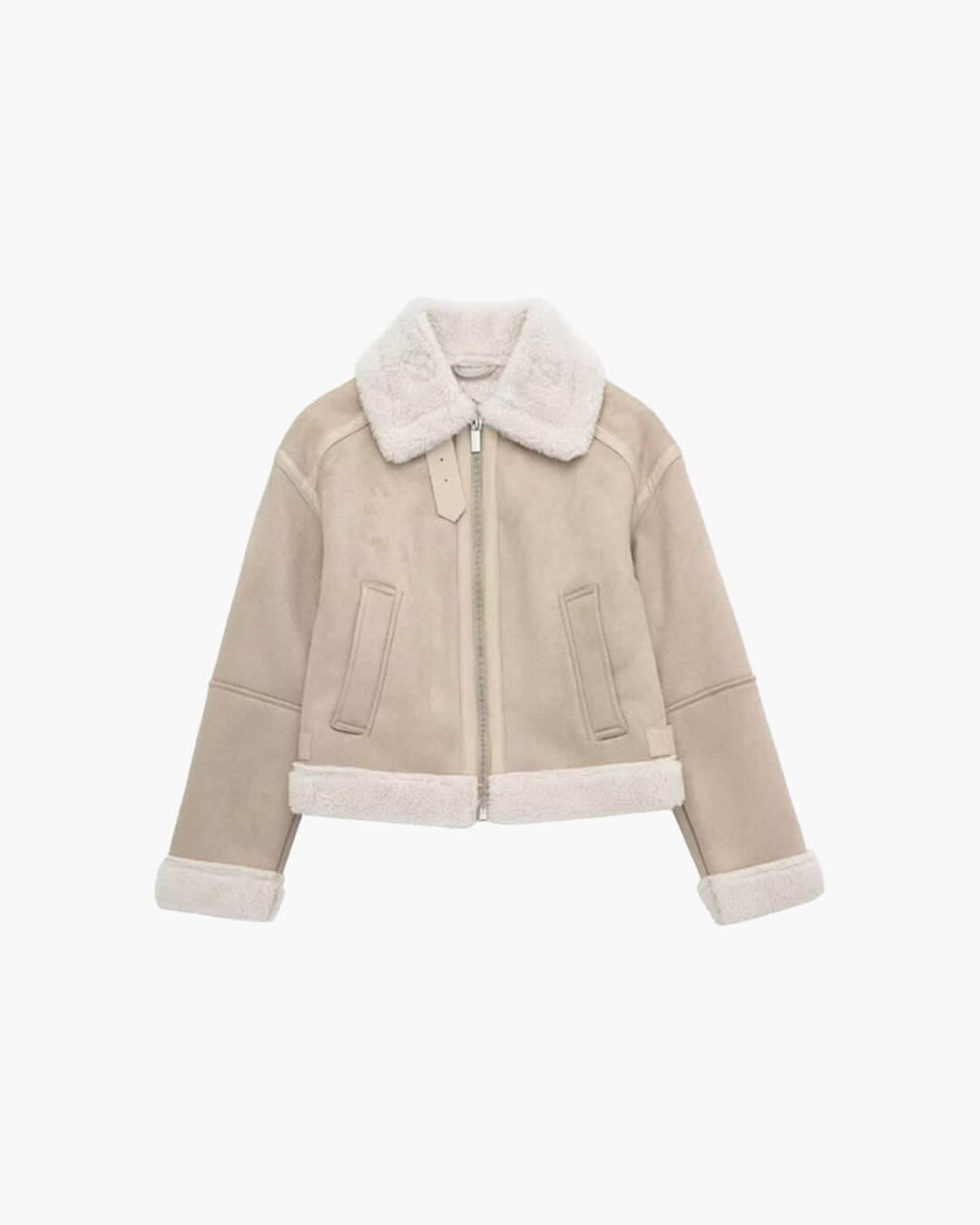 Cindy Suede Faux Fur Jacket - Women's Fall and Winter Outerwear