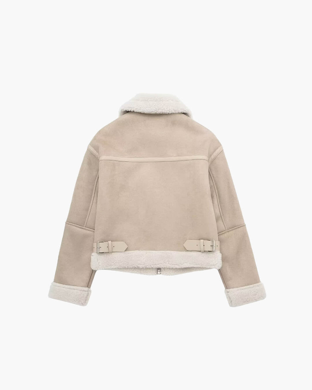 Cindy Suede Faux Fur Jacket - Women's Fall and Winter Outerwear - Image 9