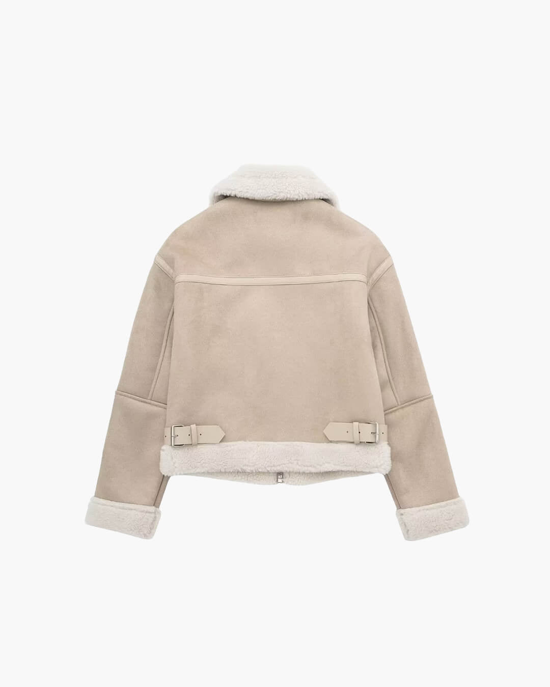 Cindy Suede Faux Fur Jacket - Women's Fall and Winter Outerwear - Image 9