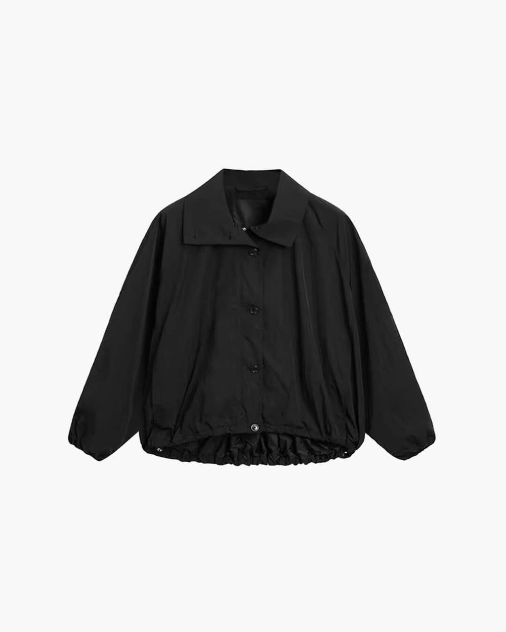 Clara Women's High-Neck Puff Sleeve Bomber Jacket - Tailored Citywear - Image 18