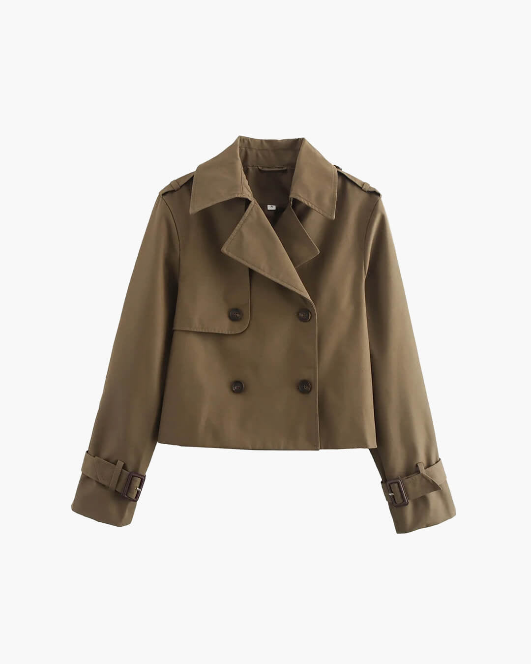 Clarisse Women's Short Trench Coat - Cropped Trench Jacket - Image 13