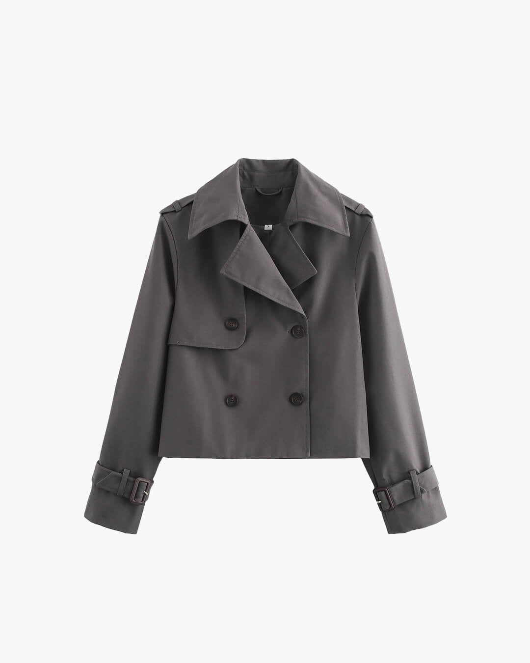 Clarisse Women's Short Trench Coat - Cropped Trench Jacket - Image 14