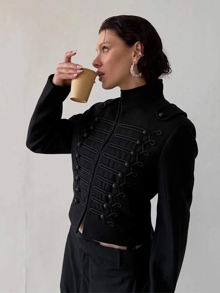 Mariella Napoleon-Style Jacket - Women's Fall and Winter Outerwear - Image 4