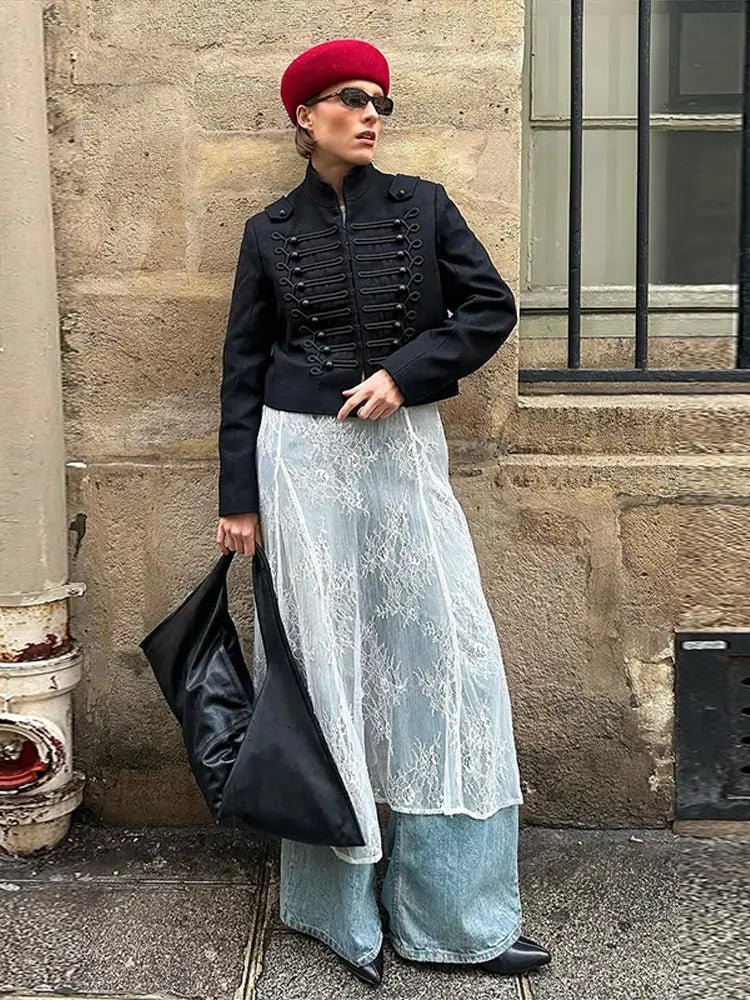 Mariella Napoleon-Style Jacket - Women's Fall and Winter Outerwear - Image 3