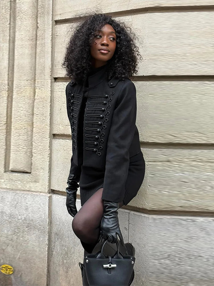 Mariella Napoleon-Style Jacket - Women's Fall and Winter Outerwear - Image 2