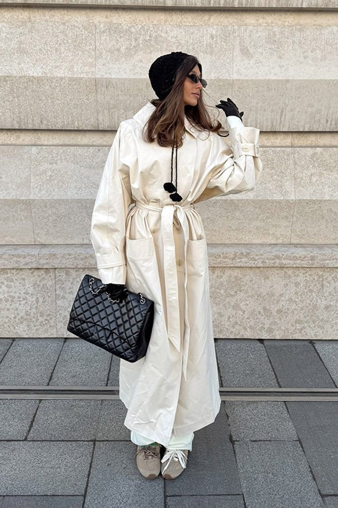 Danielle Belted Trench Coat - Women's Fall and Winter Outerwear - Image 2