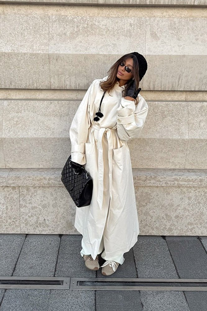 Danielle Belted Trench Coat - Women's Fall and Winter Outerwear - Image 3