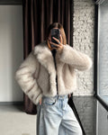 Darcy Cropped Faux Fur Jacket - Women's Fall and Winter Outerwear