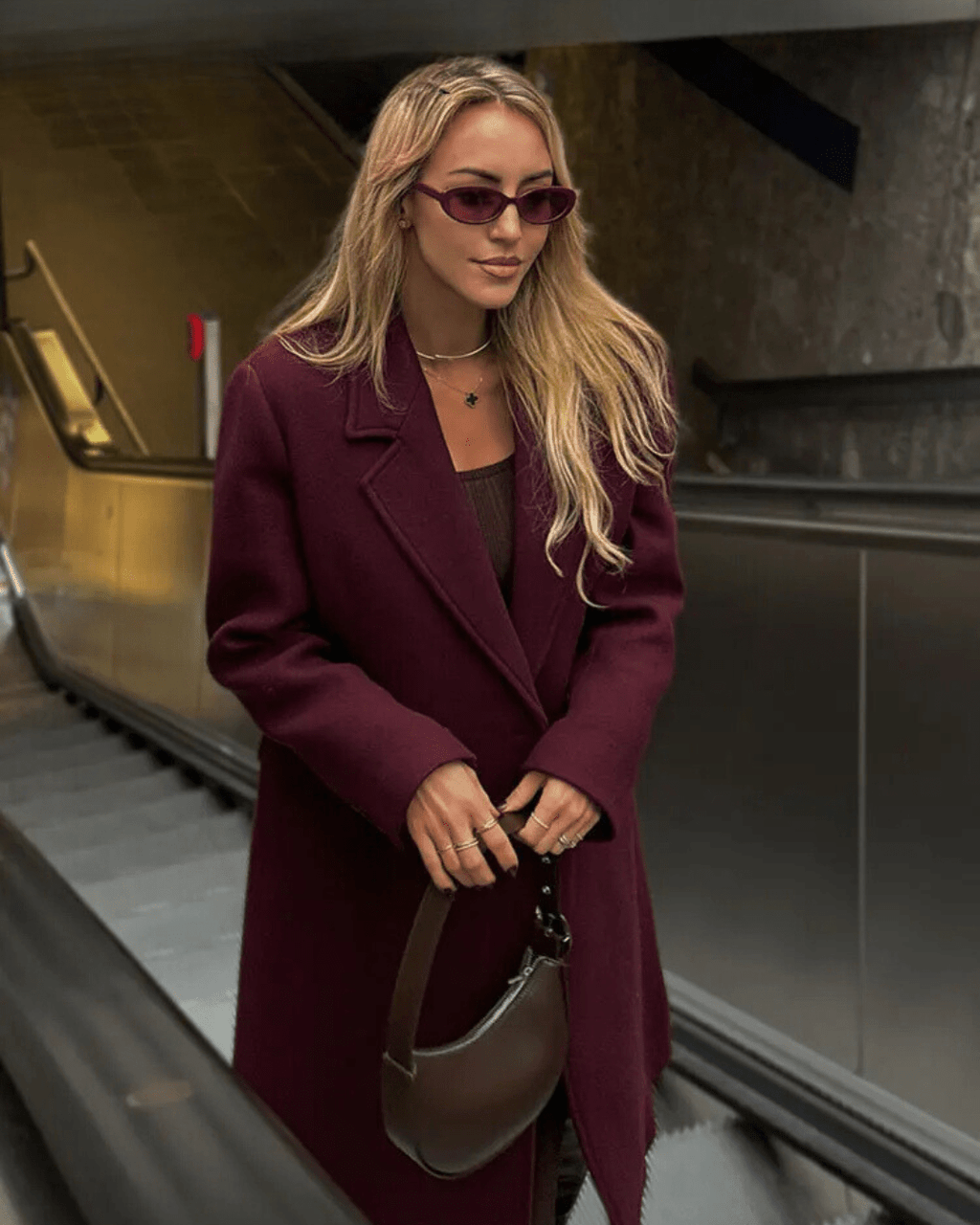 Nora Double Breasted Maxi Coat - Women's Fall and Winter Outerwear - Image 3