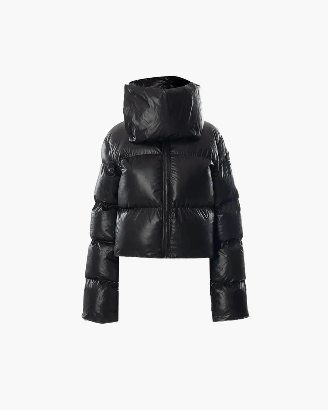 Donna Funnel Neck Puffer Jacket - Women's Fall and Winter Outerwear - Image 9