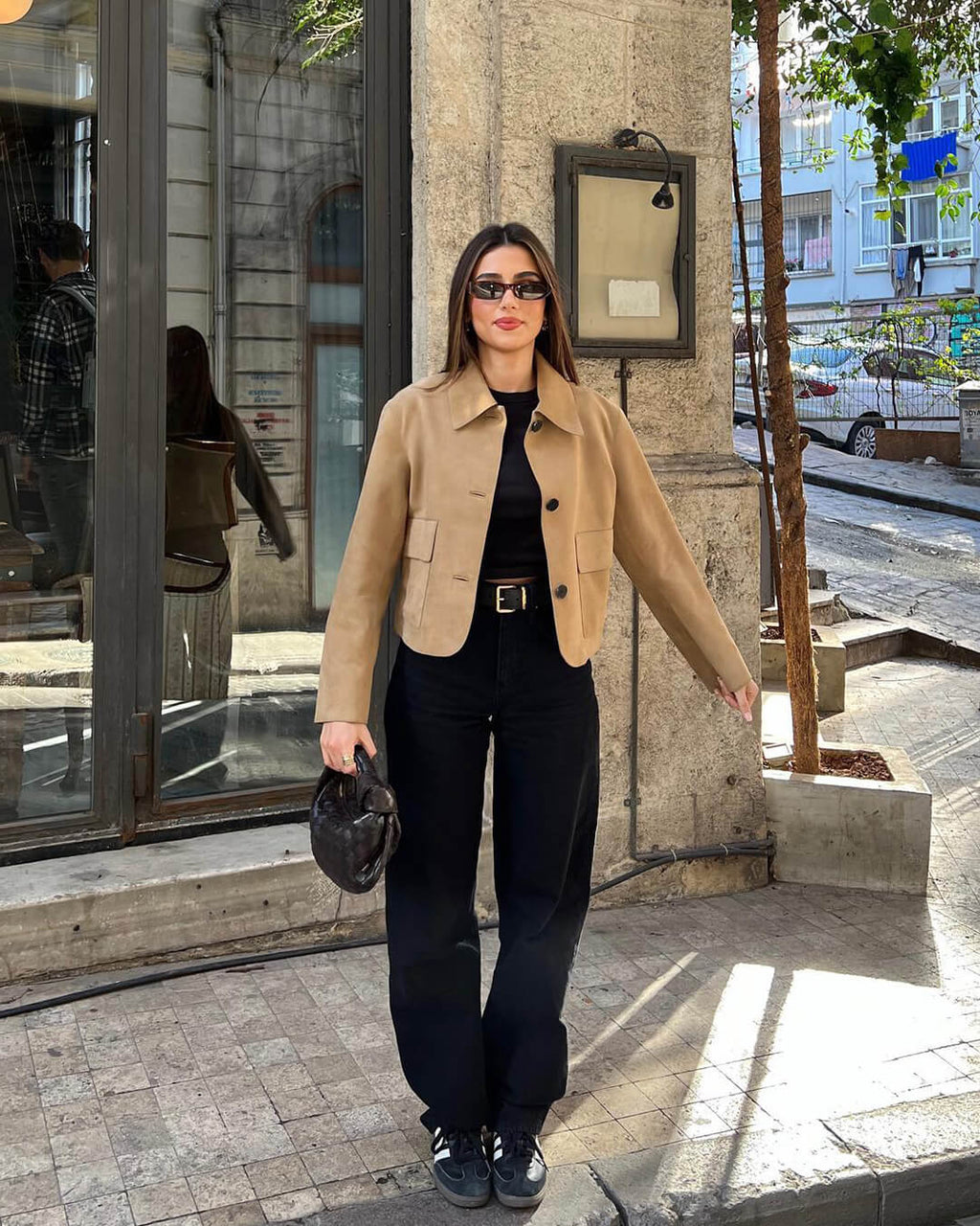 Elara Suede Jacket - Women's Fall and Winter Outerwear - Image 10