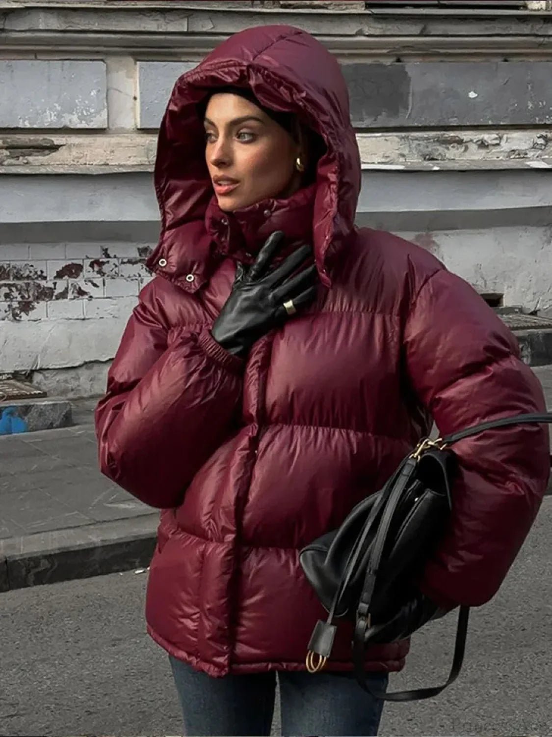 Eliza Hooded Padded Parka Coat - Women's Fall and Winter Outerwear