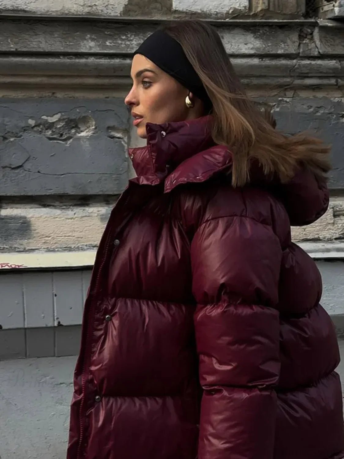 Eliza Hooded Padded Parka Coat - Women's Fall and Winter Outerwear - Image 4
