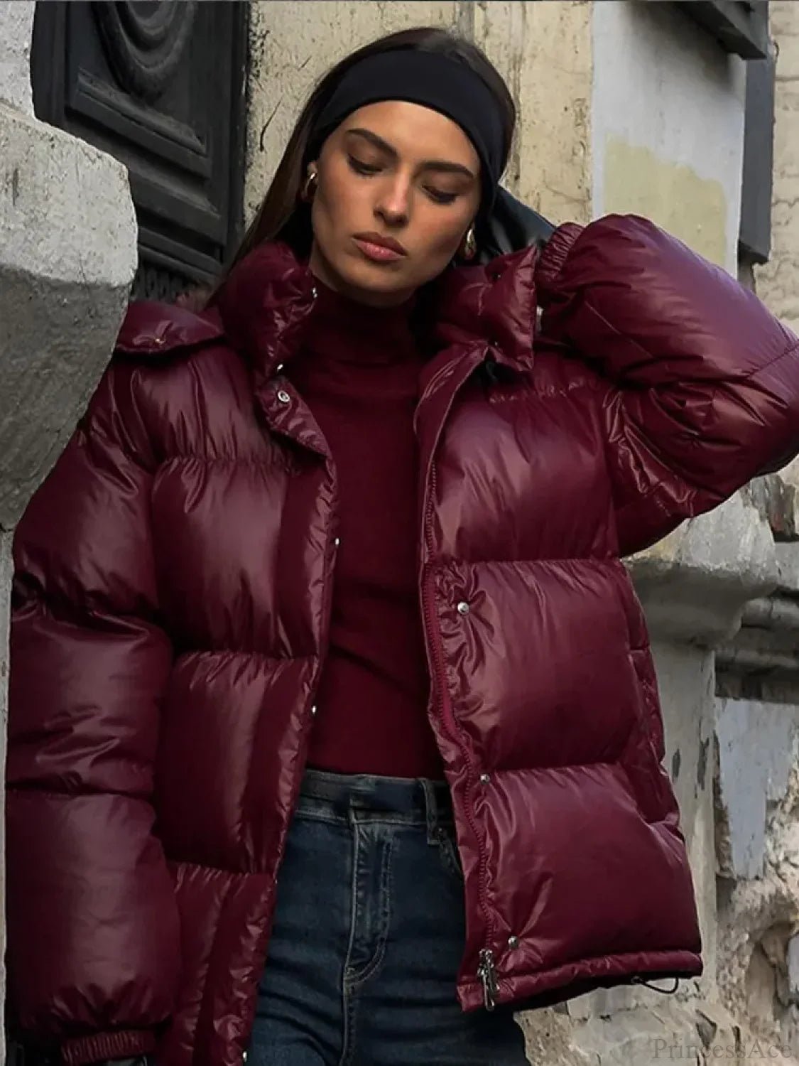 Eliza Hooded Padded Parka Coat - Women's Fall and Winter Outerwear - Image 6