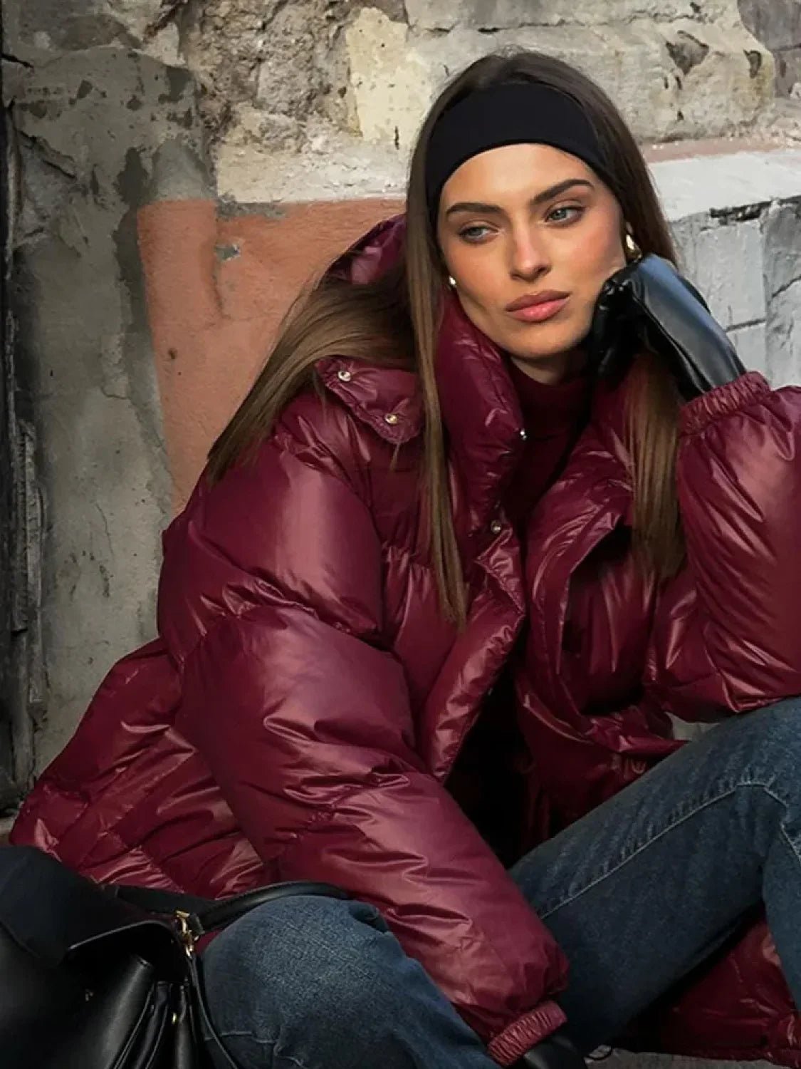Eliza Hooded Padded Parka Coat - Women's Fall and Winter Outerwear - Image 5