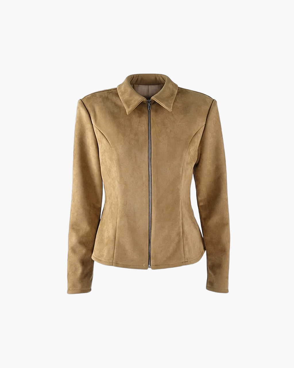Ella Faux Suede Jacket - Women's Fall and Winter Outerwear - Image 2
