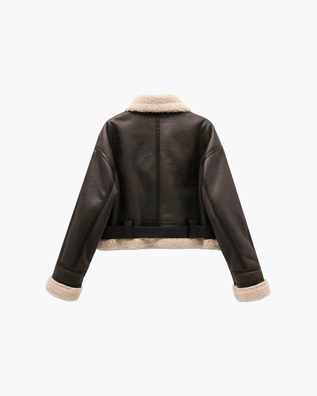 Elora Faux Leather Jacket - Women's Fall and Winter Outerwear - Image 7