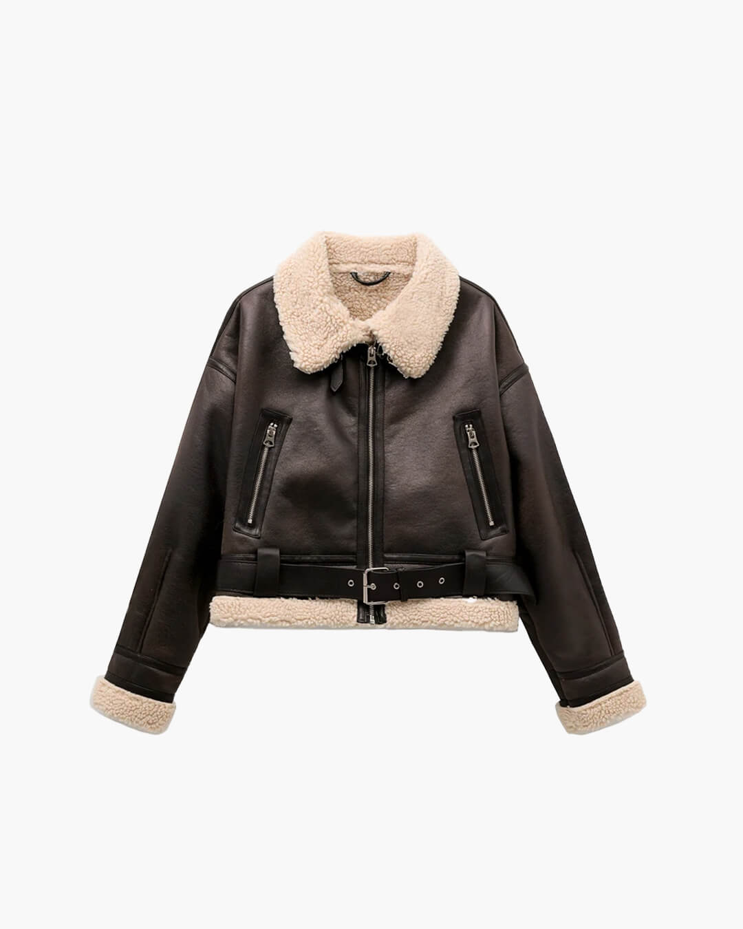 Elora Faux Leather Jacket - Women's Fall and Winter Outerwear